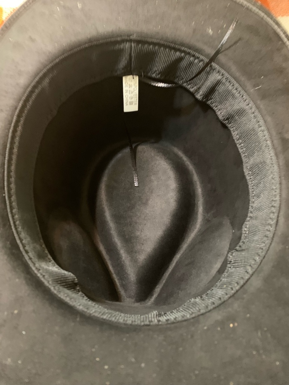Black Feathered Cowboy Hat with Blue Accent - Unbranded - Picture 7 of 12